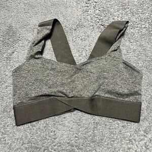Free People FP Movement Sports Bra Womens Small Just Breathe Gray